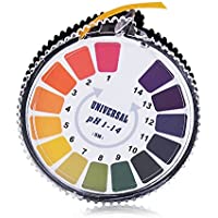 Jzhen Tiras de Papel Reactivas de pH- pH Papel Indicador Tornasol Rango 0-14 pH para Agua Orina Saliva Dieta Alcalina…